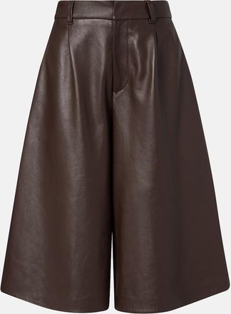 Brunello Cucinelli Leather Bermuda shorts