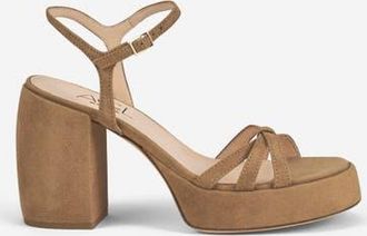 AGL Clio Sandal with High Heel in Cappuccino at Nordstrom, Size 37.5