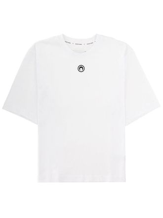 Marine Serre Neutral Boxy Fit Circular Emblem T-Shirt