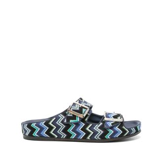 Missoni Sliders, male, Blue, Size: 12 US Sandalo