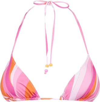 MC2 Saint Barth Woman Triangle Top With Shape Wave Print