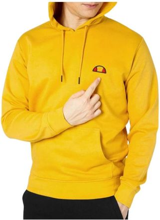 Ellesse Gele hoodie met patchlogo - Heren - Hoodies - Geel - L - Hoodies & sweatvesten