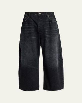 Balenciaga Mens Faded Black Roun