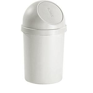 Helit Recipiente Para Residuos Con Trampilla De Polipropileno Gris