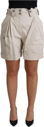 Dolce & Gabbana Short Shorts - Dames - Bermuda - Grijs - S - Korte Broeken