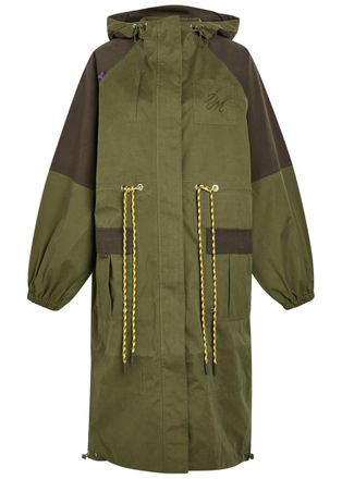 Damson Madder Logan Waterproof Hooded Shell Coat - Green - 16 (UK16 / XL)