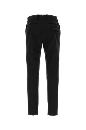 Alexander McQueen Mens Black Cotton Pant Exterior: Pantaloni