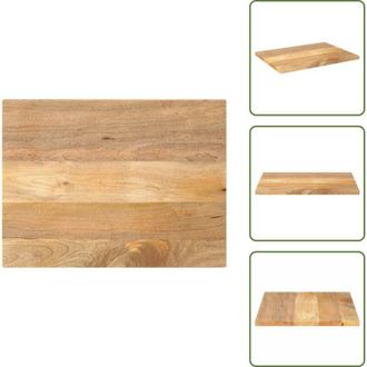 vidaXL Tavolo in legno massello - vidaXL Piano per Tavolo 80x70x3,8 cm Rettangolare Legno Massello Mango - Piano per tavolo