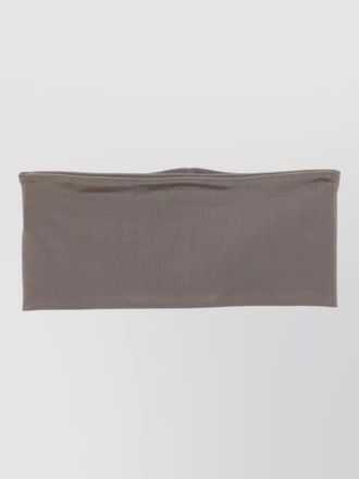 Rick Owens bandeau strapless metallic effect cropped top