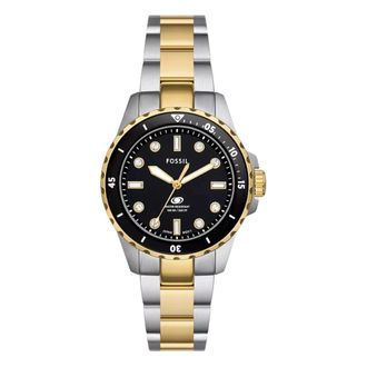 Fossil Blue Dive Es 5349 - Dames - Horloges - Grijs - ONE Size - Accessoires