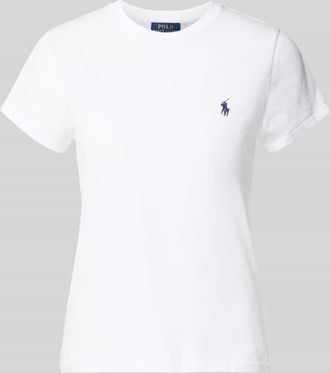 Polo Ralph Lauren Regular Fit T-Shirt aus reiner Baumwolle in Weiss, Gr&ouml;&szlig;e XXL