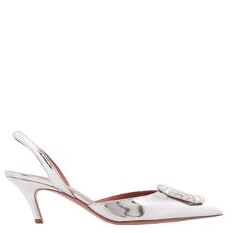 Amina Muaddi Camelia 60 Slingback Pumps, Brand Size 35.5 ( US Size 5.5 )