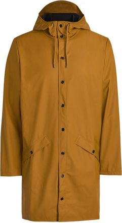 Rains Long Waterproof Jacket - Beige - XL