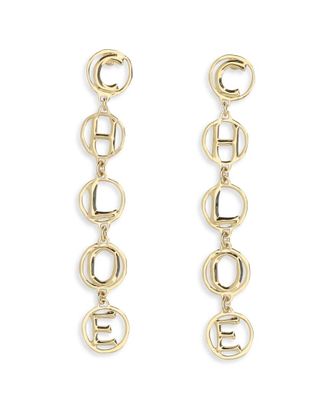 Chlo&eacute; Script Earrings