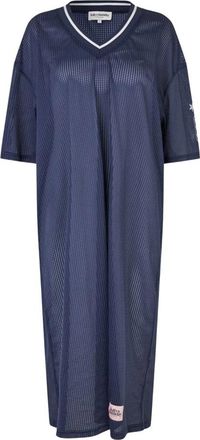 Lollys Laundry Midi Jurken - Dames - Casual kleedjes - Blauw - XL - Kleedjes