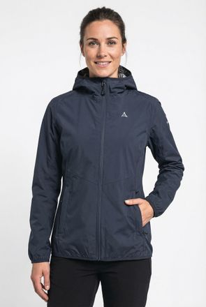 Sch&ouml;ffel Regenjacke SCH&Ouml;FFEL Jacket Style Migandi WMS, Damen, Gr. 36, navy blazer, Taft, Obermaterial: 100% Polyester, hoch geschlossener Ausschnitt, eingesetz