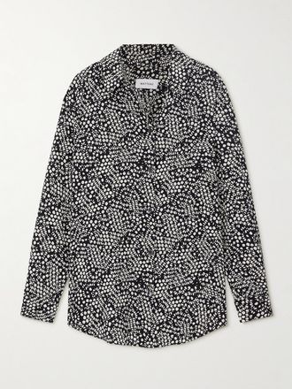 Matteau Camicia In Crêpe De Chine Di Seta - Nero