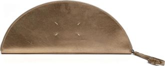 Maison Margiela Clutch Halfmoon metallizzata - Marrone