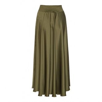 Karmamia Womens Savannah Skirt In Semi Rich Olive