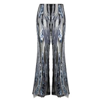 Alberta Ferretti Dames, Broeken, Veelkleurig, Maat: M Polyamide
