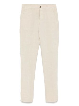 Berwich straight-leg chinos - men - Linen/Flax/Lyocell - 60 - Neutrals