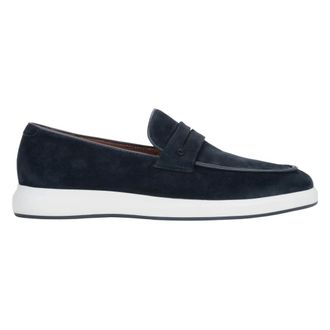 Estro & Luminara Loafers, male, Blue, Size: 11 US Velour Loafers on a Flexible Sole