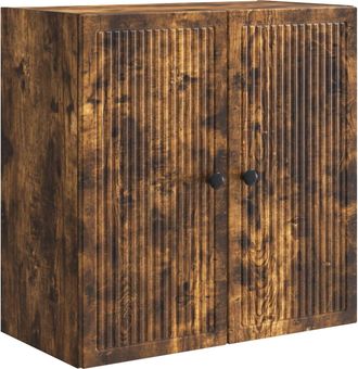 vidaXL Armario De Pared Roble Ahumado 59 X 31 X 60 Cm Vidaxl