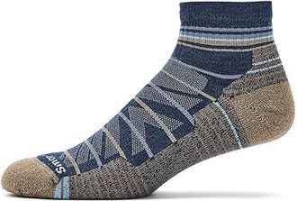 Smartwool Hike Light Cushion Pattern Ankle Socks Mens Crew Cut Socks Shoes Nightfall Blue : XL (Mens Shoe 12-14.5), Merino/Mesh/Nylon