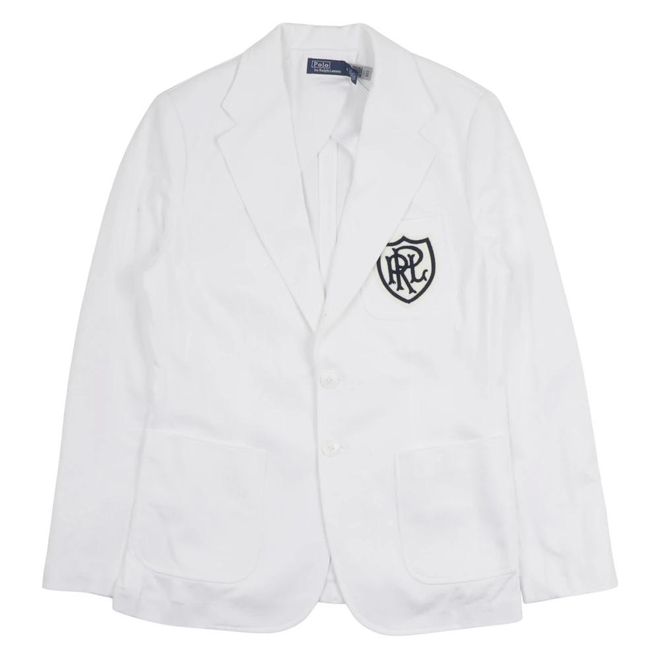 Logo Patch Blazer - female - Polo Ralph Lauren - Blazers - White - 3XS - Jackets
