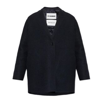 Moncler Jassen, unisex, Blauw, S, Wol, Moncler + Jil Sander