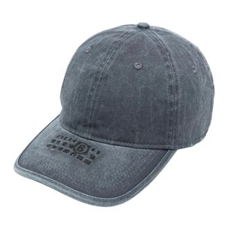 Maison Margiela Gorra de Algod&oacute;n Lavado Num&eacute;rica - Accessories - Hombre - Azul - ONE SIZE