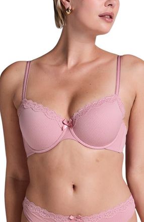 Hunkem&ouml;ller Lola Padded Underwired Bra in Lilas at Nordstrom, Size 34Dd