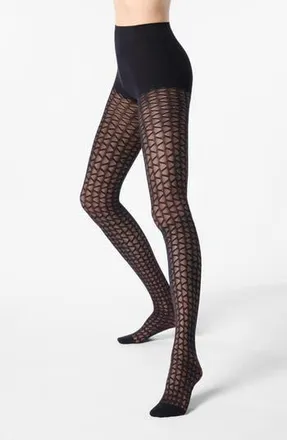 Orobl&ugrave; Graphic Wave Tights in Black at Nordstrom Rack, Size Small/medium