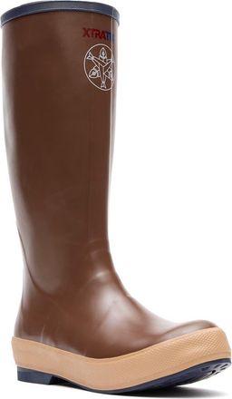 Xtratuf x Salmon Sisters 15-Inch Legacy Waterproof Boot in Brown/kelp/oyster at Nordstrom, Size 11