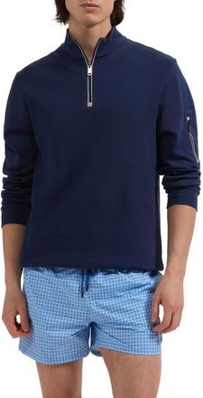 Bugatchi Kai Swim Trunks in Vista Blue at Nordstrom, Size Xx-Large