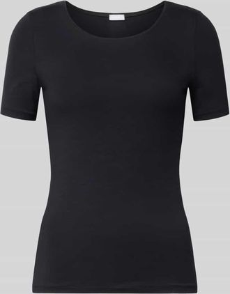 Hanro T-Shirt mit Rundhalsausschnitt Modell SOFT TOUCH in Black, Größe XS