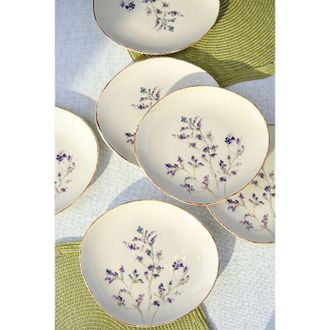Hermia Set di piatti da dessert Set 100% Porcellana Multicolore