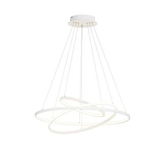 Lucande L&aacute;mpara Colgante ezana En Blanco De Metal - Lucande