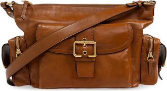 Chlo&eacute; Camera Schoudertas - Dames - Schoudertassen - Bruin - ONE Size - Leer - Tassen