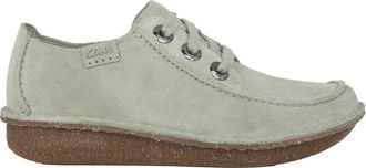 Clarks Groene veterschoen - Funny Dream - Dames - Veterschoenen - Groen - 37 1/2 EU - Su&egrave;de - Schoenen