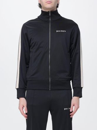 Palm Angels Felpa in tessuto tecnico con zip e collo alto