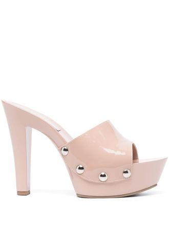 PARIS TEXAS Mules Consuelo con borchie 120mm - Toni neutri