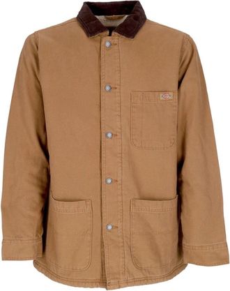 Dickies Canvas Werkjas Steen Gewassen Bruin - Heren - Zomerjassen - Bruin - XL - Katoen - Jassen