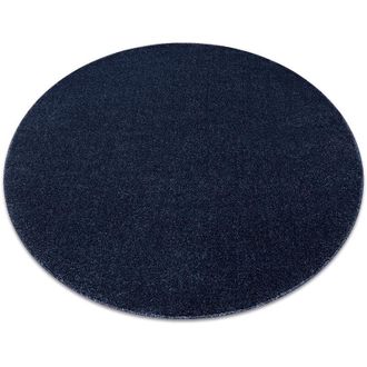 RugsX Rugsx - Tappeto softy cerchio un colore blu scuro blue rotondo 200 cm