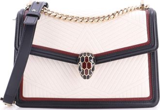 Bulgari Serpenti Forever Shoulder Bag Quilted Leather Small