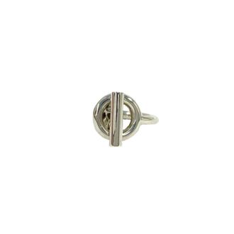 Herm&egrave;s Silver Silver 925 Band Ring (Pre-Owned)