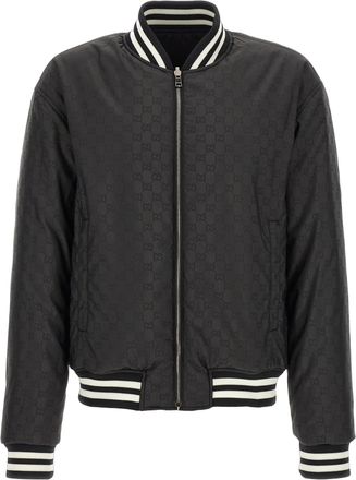 Gucci Mens Bicolor Polyester Bomber Clothing