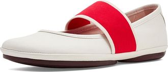 Camper Right Nina Womens Dress Flat Shoes White Natural : EU 38 (US Womens 8) B - Medium, Leather