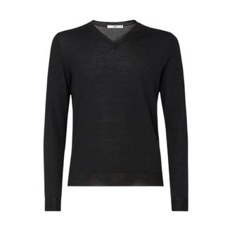 Fendi Jersey con cuello en V - Knitwear - Hombre - Negro - L