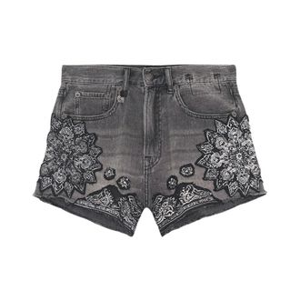 R13 Denim Shorts, female, Black, Size: W25 Short X-Boyfriend